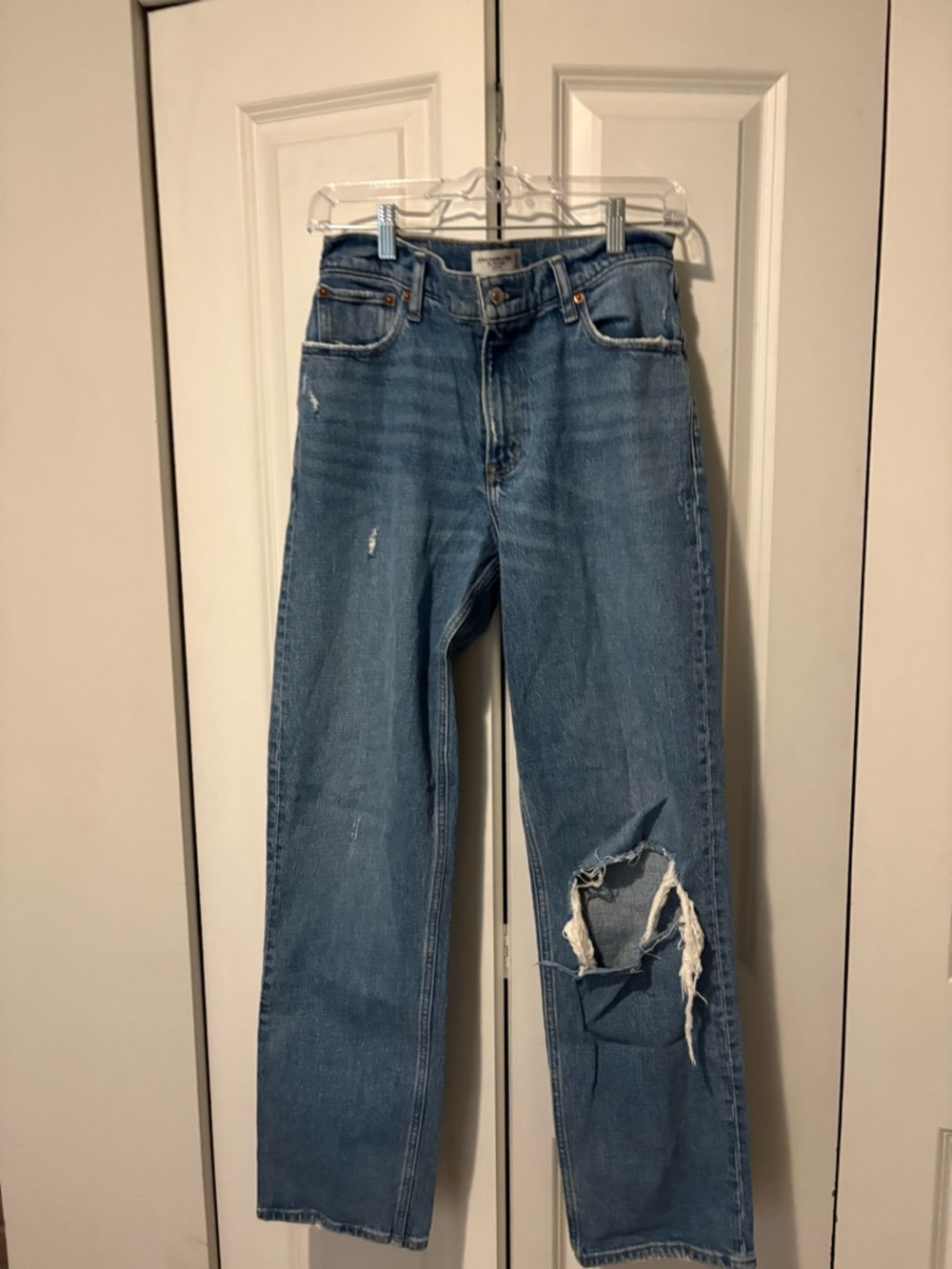 Abercrombie & Fitch Light Blue Low-Rise Jeans
